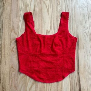 PINK corset top size XL